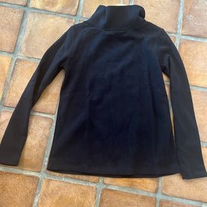 NWT DUDLEY STEPHENS Black Terry Fleece Greenpoint Turtleneck XS